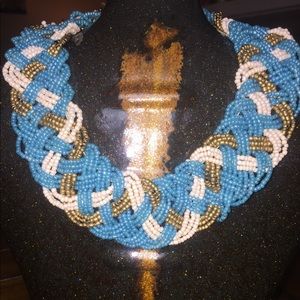 Chunky Boho beaded Statement necklace